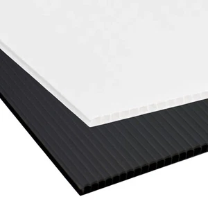 Correx Sheet 4mm thick - Corrugated Plastic - White or Black - Sheet 2400 x 1200 - Picture 1 of 21