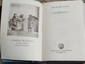 Aguilar, Crisol 277. Tito Maccio Plauto. Comedias. Madrid 1950. V. Blanco García - Picture 1 of 2