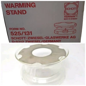 Vintage Glass Warming Stand By SCHOTT ZWIESEL Mid Century Bavaria Germany NIB - Picture 1 of 11