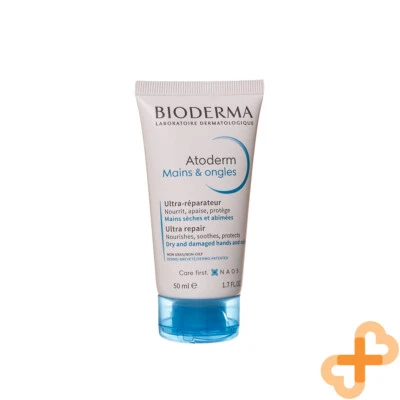 Bioderma Atoderm Ultra Reparatur 50ml Handcreme Dry Beschädigt Hände Nägel Nährt - Bild 1 von 4