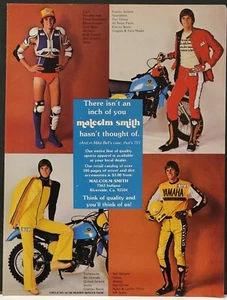 1979 Yamaha  Motorcycle Clothing Gear Print Ad Malcolm Smith - Picture 1 of 1
