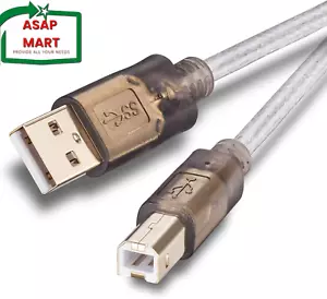 Printer Cable 25Ft,2.0 Printer Scanner Cable Cord USB Type a Male to B Male High - Picture 1 of 12