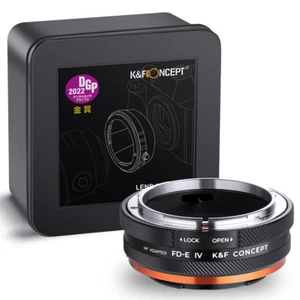 K&F Concept Adapter Pro IV for Canon FD Lens to Sony E a5500 a6000 a7R2 A73 A7R4 - Picture 1 of 2