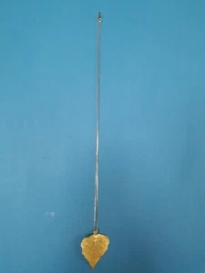 COLGANTE Y COLLAR DE HOJA REAL GRANDE DE NAPIER TONIFICADO DORADO SUMERGIDO DE COLECCIÓN CADENA 15 - Imagen 1 de 12