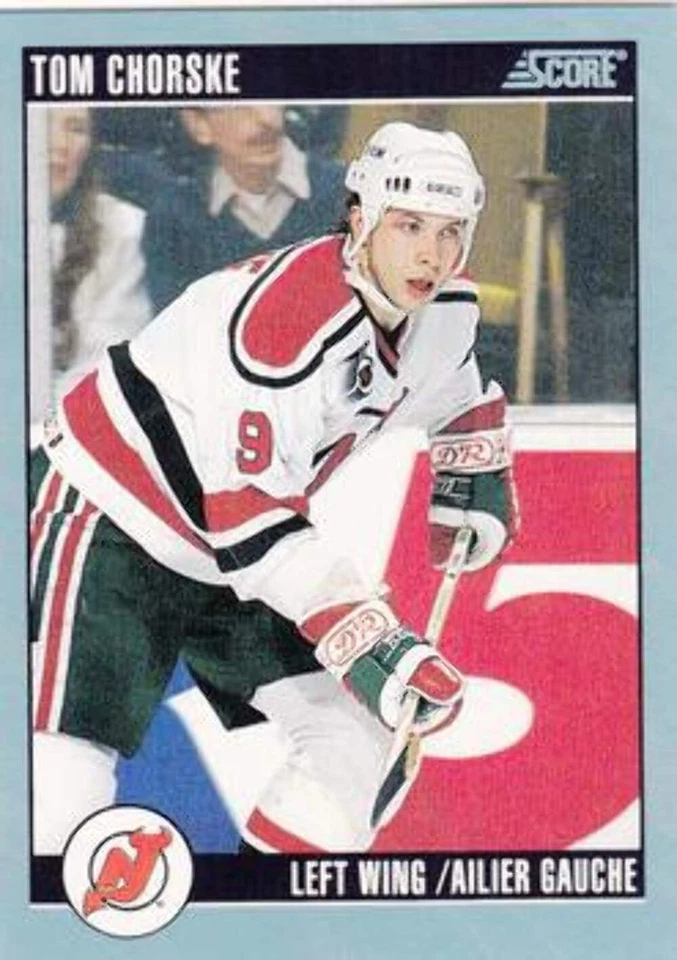 #184 Tom Chorske - New Jersey Devils - 1992-93 Score Canadian Hockey - Image 1 of 1