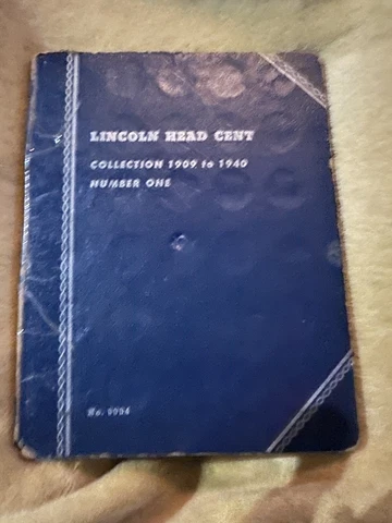 LINCOLN HEAD CENT COLLECTION 1909 TO 1940 Number One Book #9004 (45 Pennies) Cover