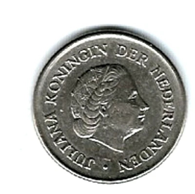 Netherland Coin...25 Cent...1966 - Image 1 of 2