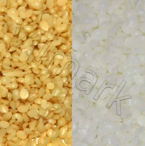 White Yellow 100% Filtered Beeswax Pastilles Pellets Granules Cosmetic Grade A - Picture 1 of 9