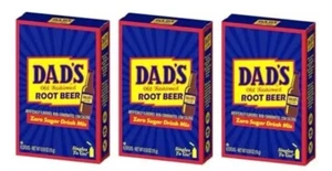 3x Dad's Old Fashioned Root Beer - Singles To Go Zuckerfrei Pulver Getränk Mix - Bild 1 von 4