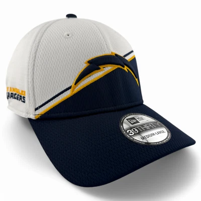New Era Los Angeles Chargers NFL 2023 Sideline Navy 39Thirty Flex Fit Hat Cap - Image 1 of 4