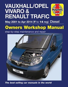 Vauxhall Vivaro,Renault Trafic Diesel (May 01 -Apr 14) Haynes Manual (Paperback) - Picture 1 of 10