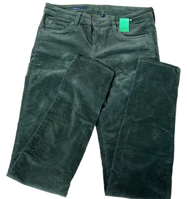 Kut From The Kloth Diana Skinny Corduroy Pants Women Size 4 Khaki Green Stretch - Image 1 of 4