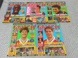 MATCH Magazine Bundle x 5 Nov december 1995 Rare Collectable 90s Football (Q) - Imagen 1 de 8