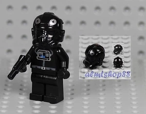 LEGO Star Wars - TIE Fighter Pilot Minifigur mit Pistole 4479 6206 7146 schwarz - Bild 1 von 1