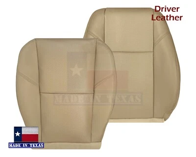 2009 2010 2011 2012 2013 For Cadillac Escalade Driver Leather Seat Covers In Tan - Image 1 of 4