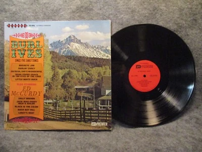 33 RPM LP Record Burl Ives Sings Five Early Tunes Ft. Ed McCurdy Premier PS-9004 - Image 1 of 3