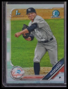 Bowman Draft 2019 #BDC-72 Jake Agnos rifrattore cromato New York Yankees - Foto 1 di 1