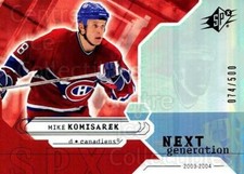2003-04 SPx #165 Mike Komisarek