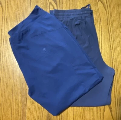 Lote de 2 pares de pantalones exfoliantes XL para hombre Scrub Studio, púrpura yoga Foto 1 de 4