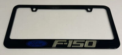 FORD F-150 License Plate Frame Stainless Steel BLACK- ELITE ULTRA SERIES - Image 1 of 4