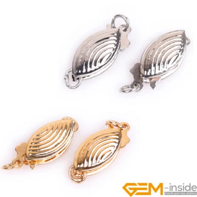 14K Gold Filled Clasp Assorted Shaps Pearl Fish Clasps Bracelet Jewelry Making - Image 1 of 4