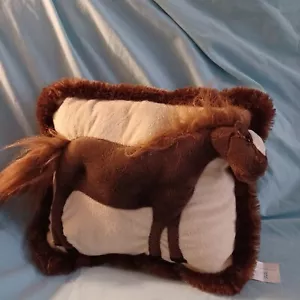 Vintage Horse Pillow Brown Horse 3D Pony - Picture 1 of 4