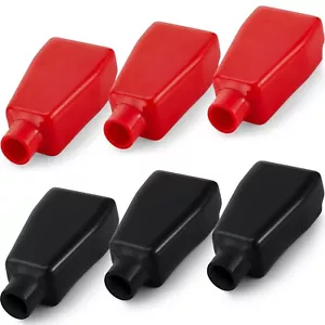 6 Pieces Battery Terminal Covers Battery Terminal Insulating Protector Sleeve... - Picture 1 of 6