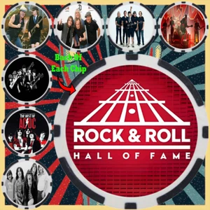 AC/DC - ROCK & ROLL HALL OF FAME - SET MONETE DA COLLEZIONE (7) - Foto 1 di 2