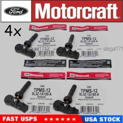 4PCS Genuine Motorcraft TIRE PRESSURE MONITORING SENSOR OEM TPMS-12 9L3Z-1A189-A - Image 1 of 4