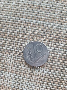 ITALY 1955 r 10 lire REPVBBLICA ITALIANA Italian Aluminum Coin Free Shipping - Picture 1 of 2