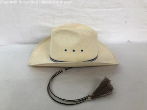 Women's Bailey U-Rollit Beige Formosan Panama Straw Cowgirl Hat w/ Chin Strap 7 - Bild 1 von 12