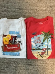 Tommy Bahama (2) Graphic T Shirts Crew Neck Short Sleeve Size Medium - Picture 1 of 8