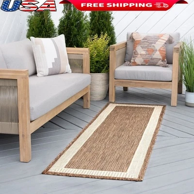 Alfombra de corredor resistente al agua para interiores y exteriores resistente a las manchas diseño duradero EE. UU. Foto 1 de 4