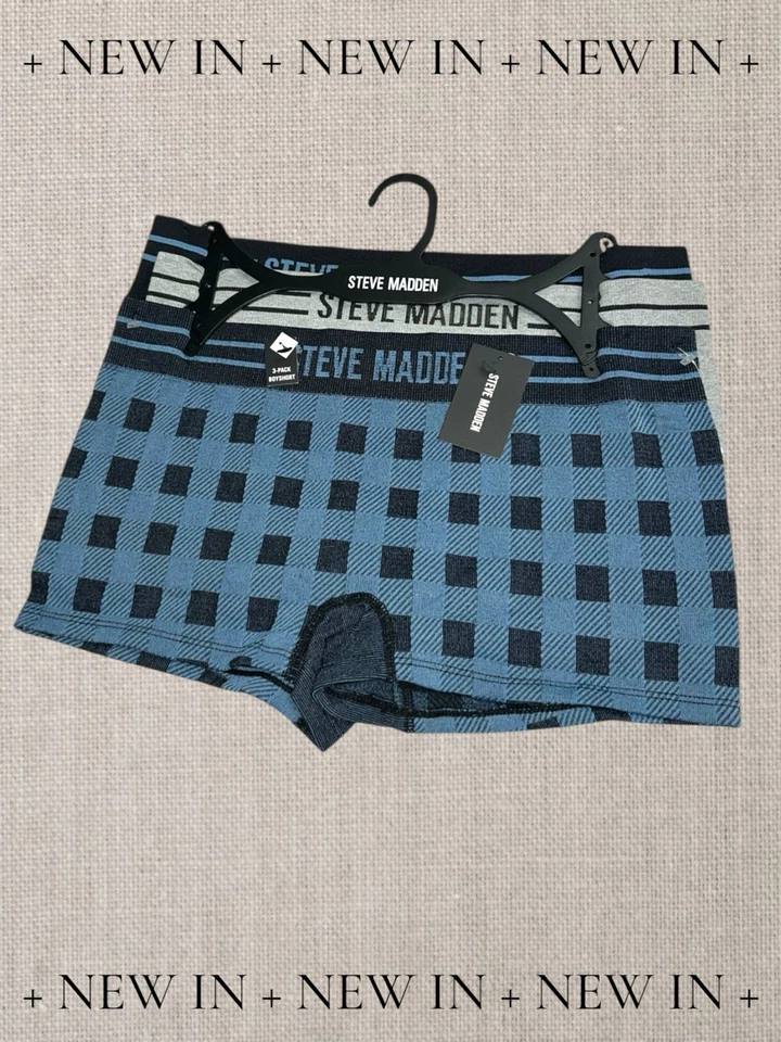SHORTS STEVE MADDEN LOGO NIÑO~ Paquete de 3 BRAGAS AJUSTADAS ESTILO# SM08872~TALLA GRANDE~ÚNICOS Foto 1 de 4