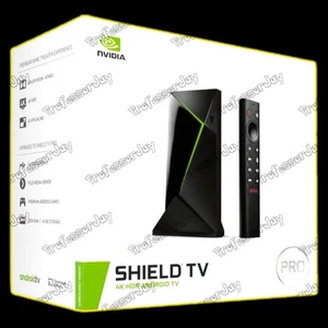 NVIDIA SHIELD ANDROID NEW TV PRO STREAMING MEDIA PLAYER 4K HDR BLACK/GREEN - Picture 1 of 5
