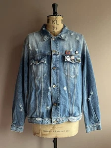 Hollywood Trading Company HTC Jeansjacke Herren Größe XL Blau Edendale Italy - Bild 1 von 15