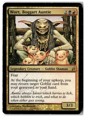 MTG Wort, Boggart Auntie - Lorwyn Heavily Played Ink Stained English - Image 1 of 2