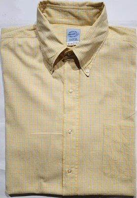 Mercer & Sons Men's Plaid Check Button Down Cotton Pocket Shirt USA 18/35 (L) - Image 1 of 4