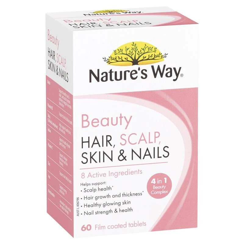 Nature's Way Beauty Hair, Scalp, Skin & Nails 60 Tablets - image 1 of 1