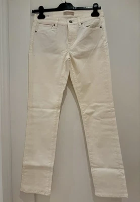 全新带标签 Uniqlo Heattech 灯芯绒 5 口袋裤子白色 25 码 — 第 1/4 张图片