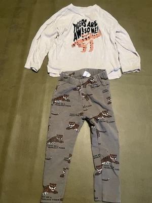Рубашка и брюки Zara 2-3T Tigers Are Awesome с длинным рукавом - Изображение 1 из 4