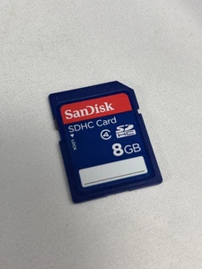 Sandisk 8GB SD Card SDHC Memory Card for Camera Universal - Blue Class 4 - Picture 1 of 1