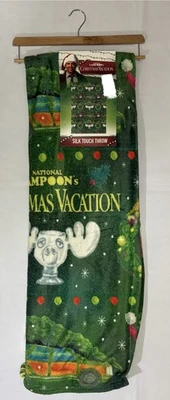 National Lampoon Green Christmas Vacation Plush Throw 50"X70" NEW - Image 1 of 4