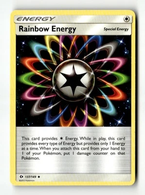 Rainbow Energy Uncommon SM Base Set 137/149 LP Pokémon TCG - Image 1 of 2