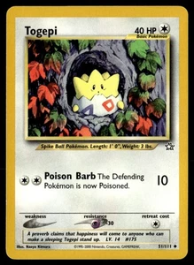 Togepi Uncommon Unlimited Neo Genesis 051/111 NM Pokémon TCG - Picture 1 of 2