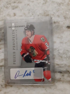 2005-06 Fleer Hot Prospects - Prized Prospects Duncan Keith Auto /999 (RC) HOF - Image 1 of 2