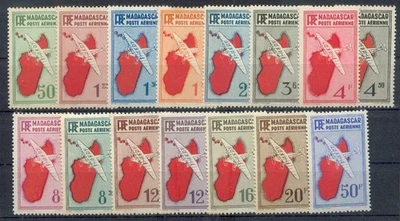 MADAGASCAR 1935 Yvert PA 1-14 * AIR MAIL IN FLAWLESS CONDITION 135€(F0860 - Image 1 of 2