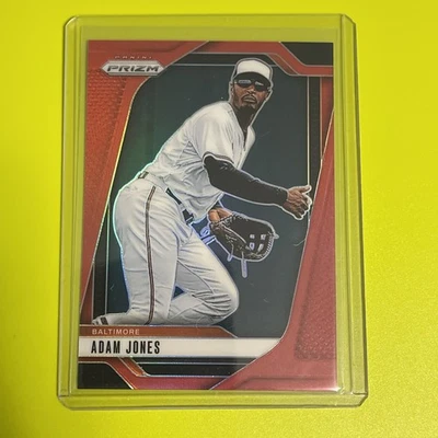 Béisbol Panini Prizm 2025 Adam Jones #195 Red Prizm/299 Foto 1 de 4