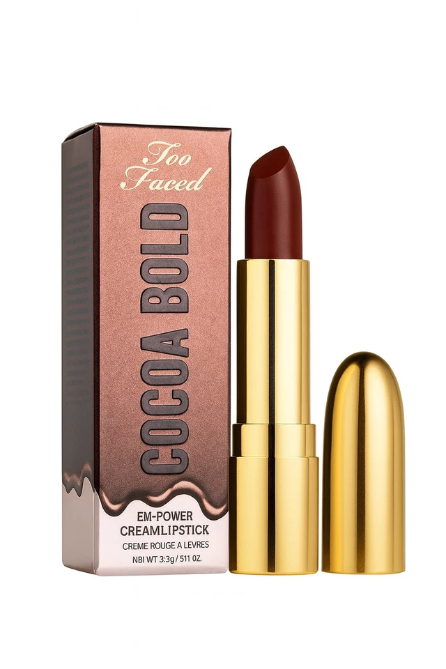 Lápiz labial en crema Too Faced Cocoa Bold Em-Power 0,11 oz - 1 paquete - nuevo Foto 1 de 1