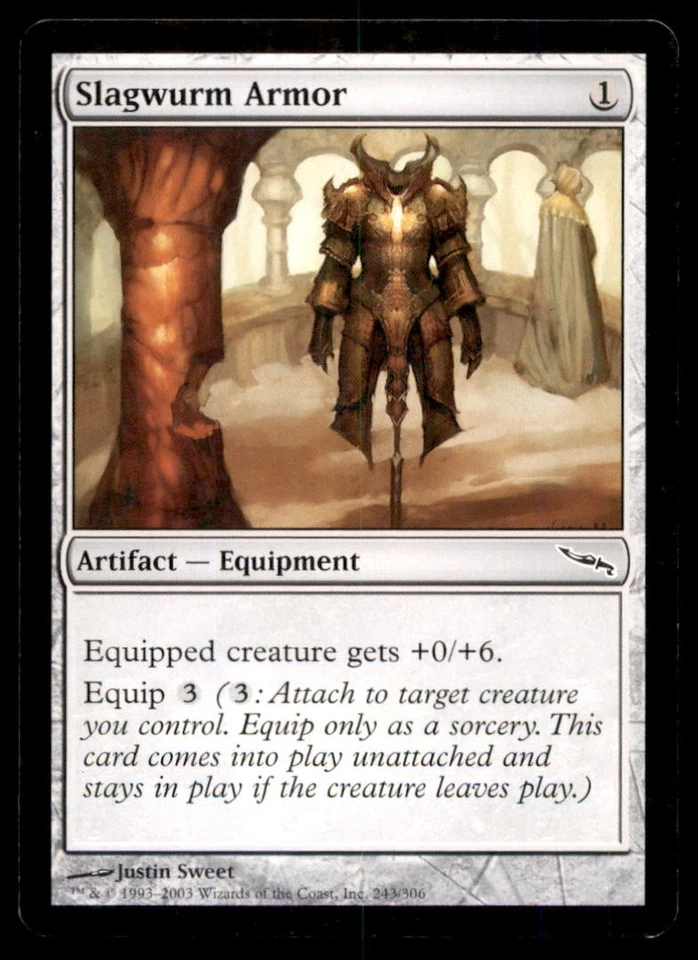 MTG Slagwurm Armor LP Light Play Mirrodin [4938] - Image 1 of 1